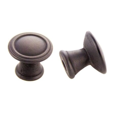 Crown 1-1/5" Deco Cabinet Knob Oil Rubbed Bronze Finish CHK8011010B